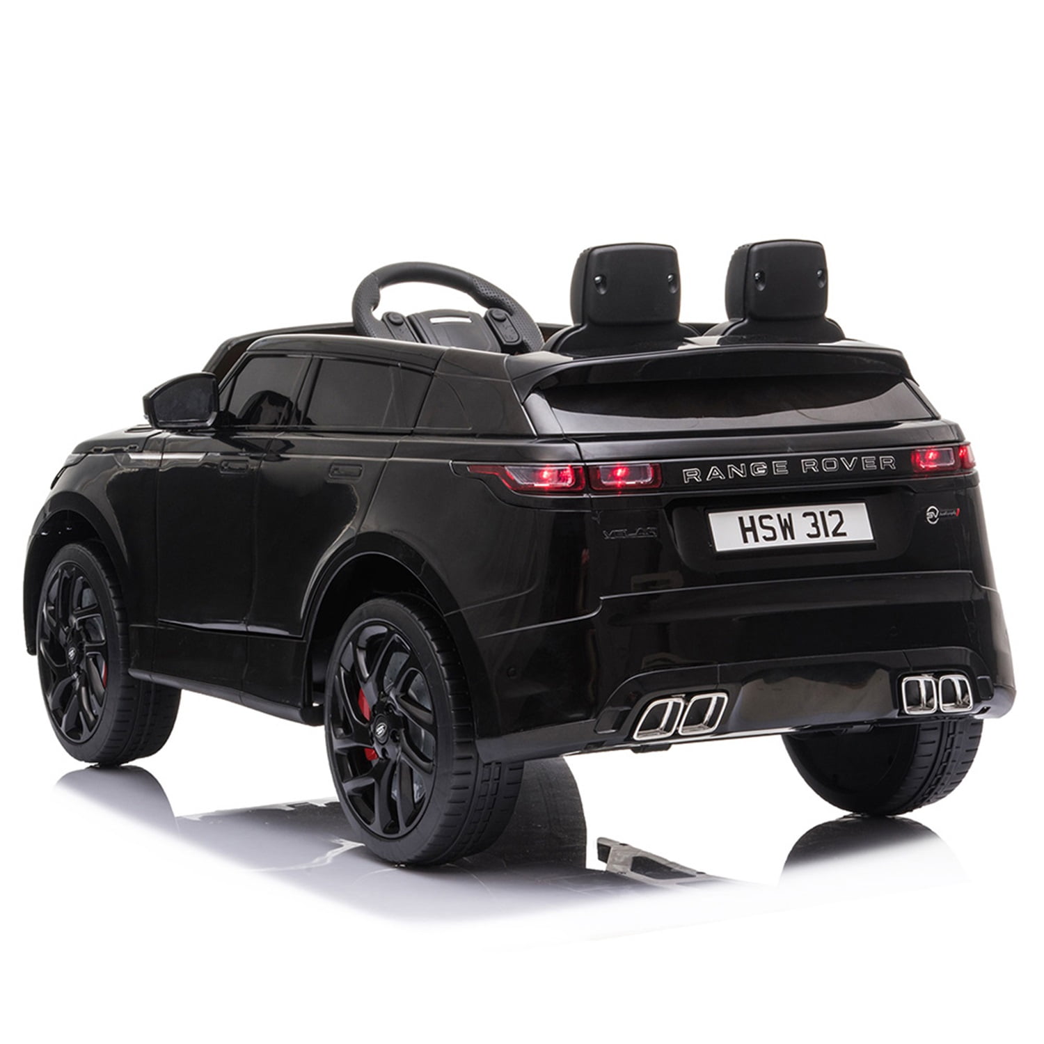 CIPACHO Licensed Land Rover 12 V Kids Ride on Car with Battery Powered Motorized Electric Vehicle, with Remote Control, Power Display, Black