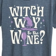 thumbnail image 3 of Instant Message - Witch Way To The Wine - Women's Short Sleeve Graphic T-Shirt, 3 of 6