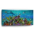thumbnail image 2 of Epic Art 'Deep Blue Sea 1 Dolphin' by Enright, Acrylic Glass Wall Art, 48"x24", 2 of 8