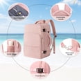thumbnail image 4 of Mochila de viaje Hanples Carry On 35L impermeable para mujer, 4 of 9
