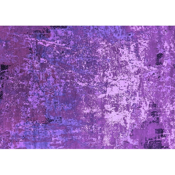 Ahgly Company Indoor Rectangle Oriental Purple Industrial Area Rugs, 6' x 9'