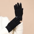 thumbnail image 5 of WOLLED Solid Color Gloves for Youth Kids Students Wool Warm Gloves Boys Girls Five-Finger Touch-Screen Gloves for 12-20Y, 5 of 7