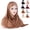 Beige, variant on 2 In 1 Elastic Band Headscarf Cap 8 Colors Forehead Cross Sequins Hair Wrap Scarf Hair Accessories
