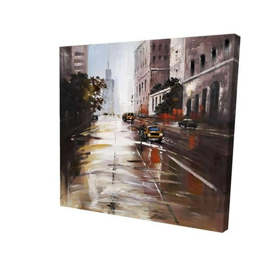 Begin Home Decor 2080-0808-CI243 8 x 8 in. Morning Street Scene-Print on Canvas