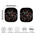 thumbnail image 4 of Bulopur Dragonfly Boho Floral Car Windshield Sunshade UV Protection Vehicle Sun Shade Windshield 2 Pieces Easy to Install Sun Visor Protector Car Window Shades Universal for Most Cars, 4 of 6