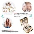 thumbnail image 4 of Bee Travel Portable Square Jewelry Box - Bracelet Holder and Jewelry Stand - Ideal for Rings, Earrings, Necklaces, and Bracelets - Suitable for Girls and Women, 4 of 6