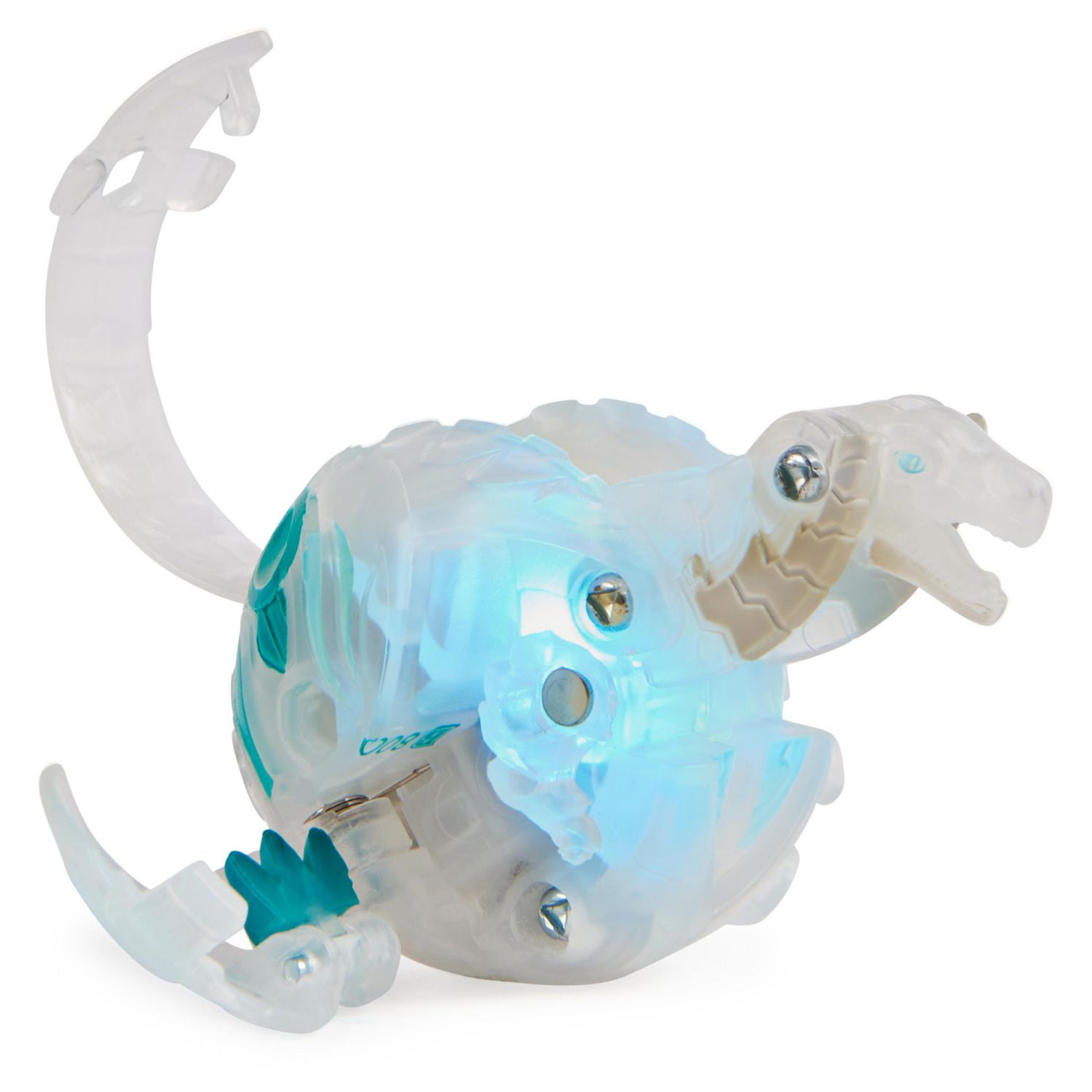 Bakugan Legends Collection Pack, 4-Pack featuring Maxodon Bakugan, Montrapod Geogan, Trox Nova, Dragonoid X Auxillataur Ultra, and 6 BakuCores, Kids Toys for Ages 6 and Up