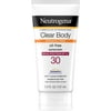 Neutrogena Clear Body Liquid Lotion Sunscreen for Acne-Prone Skin, SPF 30, Oxybenzone-Free, Oil-Free, Fragrance-Free 5 oz (Pack of 6)