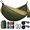 Brown Green, variant on Light Orange Camping Hammock Single Or Double Travel Swing For Beach Hiking