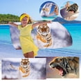 thumbnail image 4 of Zatoumnr 30"x60" Square Microfiber Beach Towel, Lightweight and Colorful, Sandproof Design, Great for Beach and Pool Vacation Necessities Gifts Swim Towels, 4 of 4