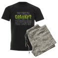 thumbnail image 6 of CafePress - You Think I'm Cranky? Men's Dark Pajamas - Men's Dark Loose Fit Cotton Pajama Set, 6 of 7