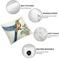 thumbnail image 4 of Embroidered Decorative Throw Pillow Covers Couch Square Pillowcases Cushion for Bedroom Sofa Farmhouse Decor  (Hummingbird), 4 of 5