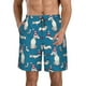 thumbnail image 1 of Fotbe Festive Dachshund Fun Trajes de Baño Estampados para Hombre, Shorts de Verano de Secado Rápido, Ropa de Playa, Bañadores-Medium, 1 of 6