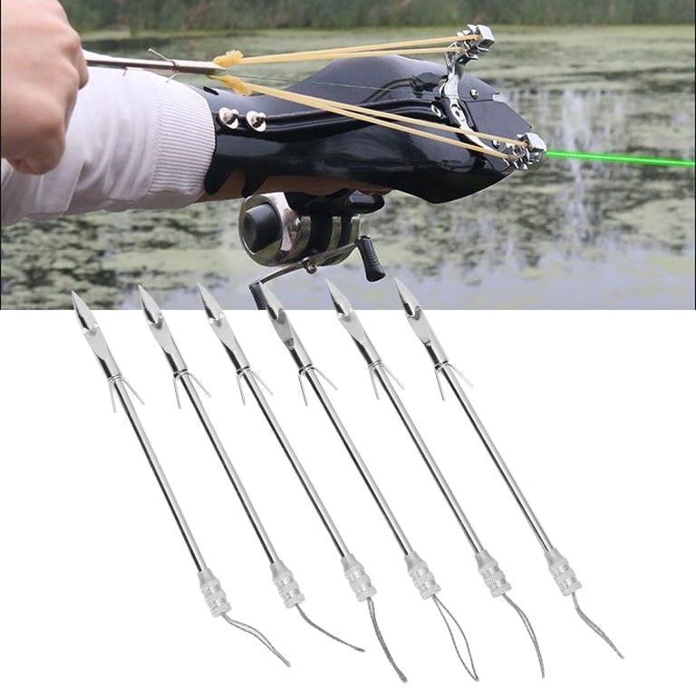Srliya Fishing Slingshot Arrowheads, 6PCS Aluminum Alloy Broadheads,  Durable, Lightweight - Walmart.com