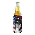 thumbnail image 2 of Carolines Treasures SC9630MUK Black and White Collie with American Flag USA Ultra Beverage Insulators for slim cans, 2 of 3