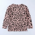 thumbnail image 5 of Esaierr Newborn Girls Boys Pajamas High-Waisted Warm Long-Sleeved Top and Trousers Two-Piece Leopard Print Home Clothes 2-6Y, 5 of 5