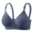 thumbnail image 2 of YHAJDS Women's Push Up Lace Bra Solid Color Underwire Lace Diamond Clip Push Up Daily Bra, 2 of 3
