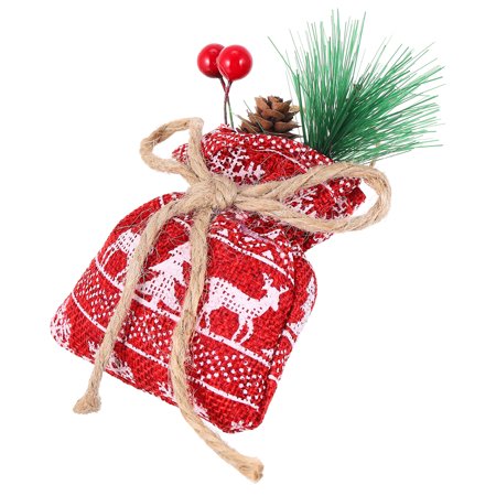 

OUNONA 1Pc Christmas Pendant Decorative Bag Christmas Tree Hanging Bag Decoration