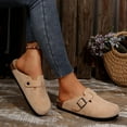 thumbnail image 5 of Women’s Comfort Slide Sandals with Cork Footbed - Beach Essentials, 5 of 10