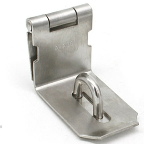 Anti Theft Door Lock Hasp Staple Stainless Steel Padlock Clasp Shed Latch Tool Thickened 90 Degree Angle Lock Plate Door Buckle