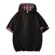 thumbnail image 1 of Tops Casual Elegante Sudadera con Capucha de Manga Corta, Sudadera con Capucha de Fibra de Poliéster Casual para Hombres, Lavado de Manos de Verano, 1 of 3