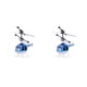 thumbnail image 2 of Vogacara Helicóptero de dibujos animados para niños, avión de Control remoto de plástico ABS para interiores y exteriores, avión de apagado Azul 2piezas Vogacara CBP036139, 2 of 5