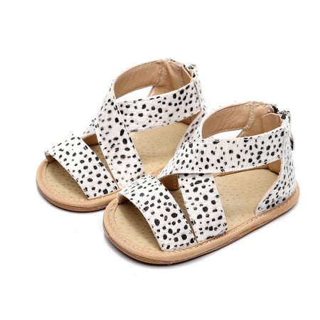 

Newborn Baby Girls Leopard Sandals Toddler First Walker Soft Sole Outdoor Shoes