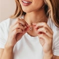 thumbnail image 4 of TINGN Heart Initial Necklace 14k Gold Plated Dainty Cubic Zirconia Forever Love Heart Necklaces, 4 of 5