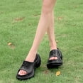 thumbnail image 5 of HNMKIU Ladies Slippers Summer Thick Soled EVA Soft Sole Flip Flops Outdoor Comfortable Platform Sandals Women Z02_Black,5.5, 5 of 7