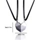 thumbnail image 2 of Heytea Two Souls One Heart Pendant Necklaces For Couple,wishing Stone Creative Magnet Couples Necklace Black+silver 02 ----Product code 37537, 2 of 5