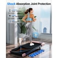 thumbnail image 6 of Under Desk Walking Pad Treadmill Foldable 6% Slope 2.5 HP Quiet Motor Remote  LED  300 lb Capacity Portable Walkingpad for Home Office, 6 of 8