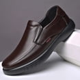 thumbnail image 3 of Men's Slip-On Genuine Leather Business Casual Loafers, 3 of 5