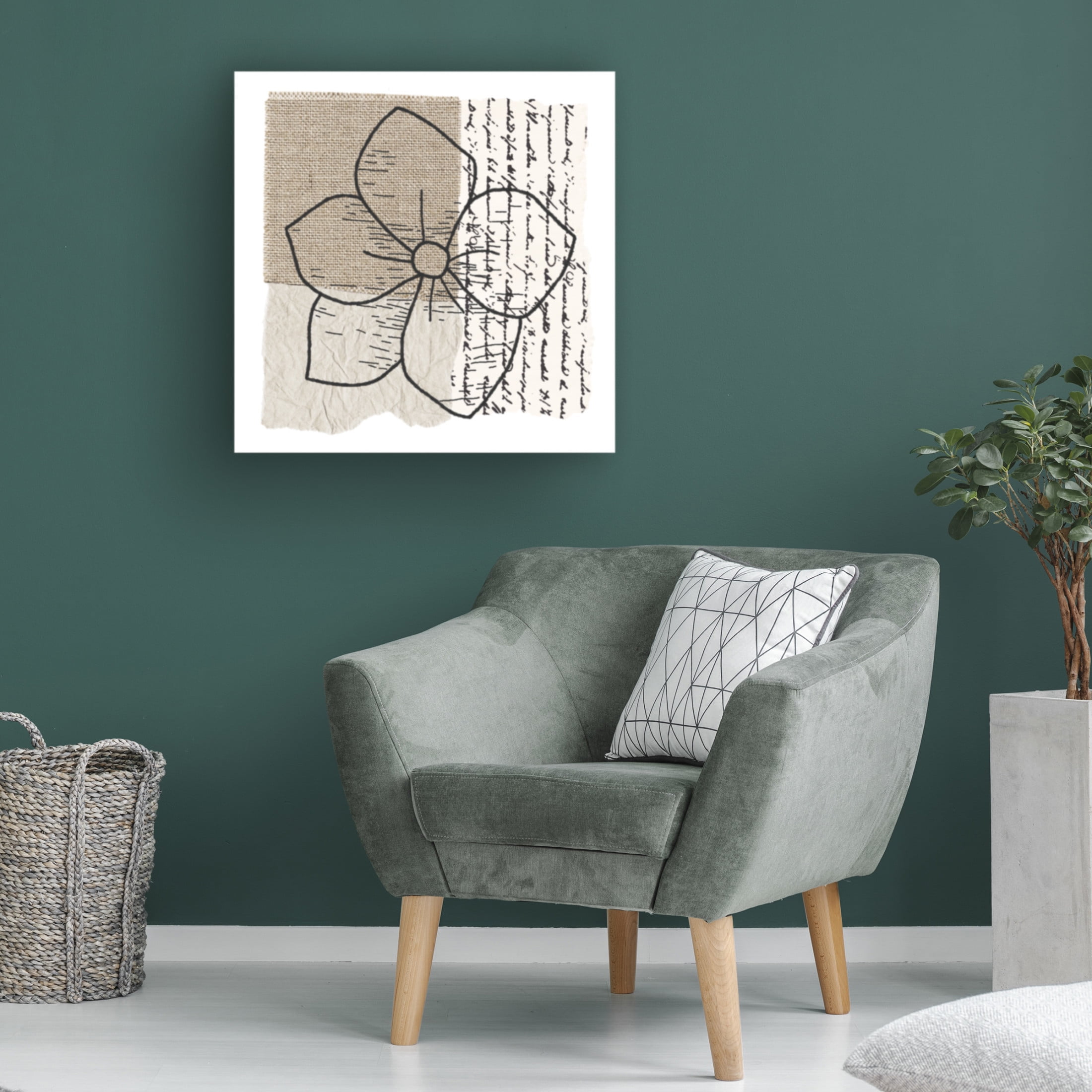 Trademark Fine Art Alonzo Saunders  Simple Flower I Canvas Wall Art