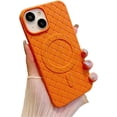 thumbnail image 6 of for iPhone Case,[Compatible with MagSafe] Cute 3D Braided Soft Silicone Shockproof Cover Phone Case (Grey,iPhone 15 Pro Max), 6 of 6
