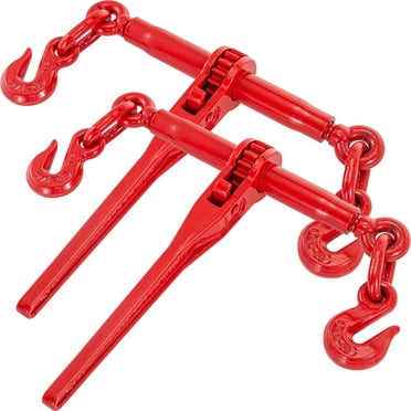 BENTISM Chain Binder Ratchet Load Binder 5/16in-3/8in, 6600lbs for Tie Down, 2pcs