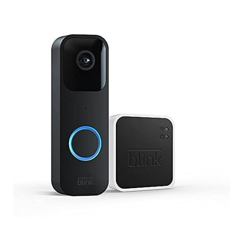 Introducing Blink Video Doorbell + Sync Module 2 | Two-way audio, HD video, motion and chime app alerts and Alexa enabled — wired or wire-free (Black)
