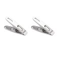 thumbnail image 1 of OUNONA 4Ud Clips Plateados Para Oficina Y Hogar Material Anticorrosión Clips Multifuncionales, 1 of 8