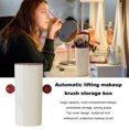 thumbnail image 2 of Cosmetic Organizer Makeup Brush Holder Dustproof Large Capacity Multi-compartments Auto Cosmetic Storage Box Desktop Makeup Organizer, 2 of 8