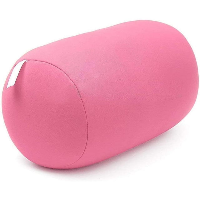 Granjero Gordo Almohada de viaje súper suave para el cuello: cojín suave para la espalda y la cabeza, se utiliza para aliviar el estrés y relajarse (rosa)