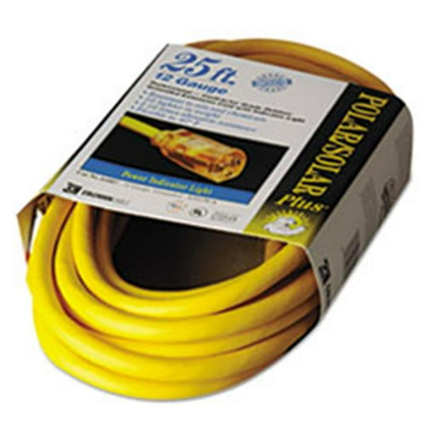 Coc 01687 25 ft. Polar & Solar IndoorOutdoor Extension Cord With