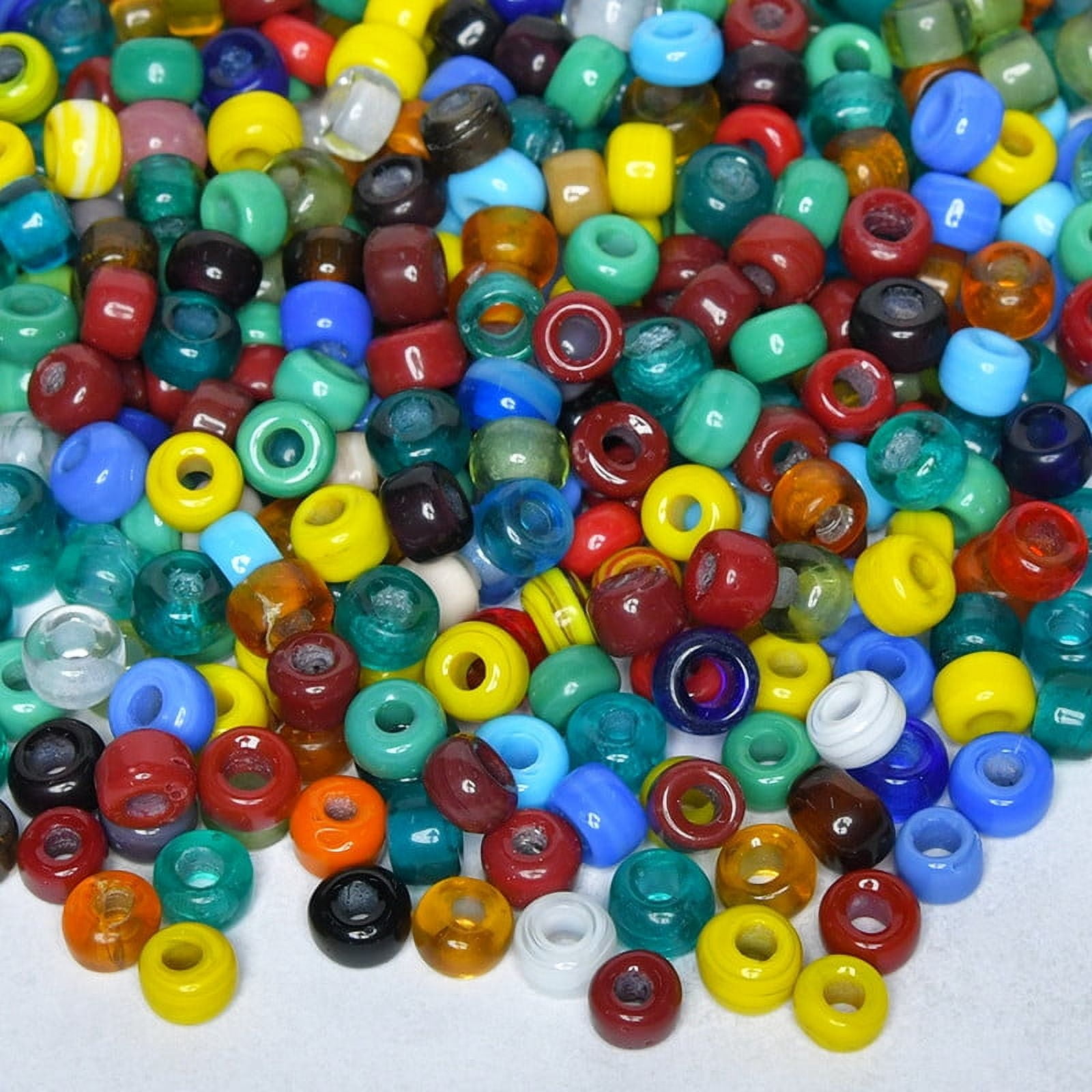 Craft Attic 200-Piece Assorted Glass Beads for Jewelry Making