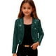 thumbnail image 2 of Cowsor Girls Sequin Blazer Open Front Jacket Party Christmas Sparkly Coats, 2 of 7