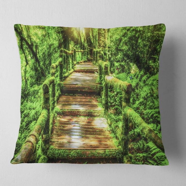 18x18 Cushion Moss Artwork