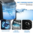 thumbnail image 5 of GIantex Countertop Ice Maker, 26 LBS/24H, 9 Cubes in 6 Mins, Portable Ice Cube Making Machine w/Self-Clean Function, Black, 5 of 10
