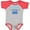 Baseball Heather and Red, variant on Inktastic I Love My Dad Fathers Day Boys or Girls Baby Bodysuit