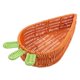 thumbnail image 3 of Cesta de ratán para guardar verduras y servir. Cesta de pan artesanal con forma de zanahoria. Pequeño 29.5x19.5x7cm, 3 of 9