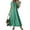 07# Mint Green, variant on Qwertyu Summer Dresses for Women 2025 Cotton Linen Maxi Dress Casual Short Sleeve Solid Long Sundress Vacation Dress Purple 2XL