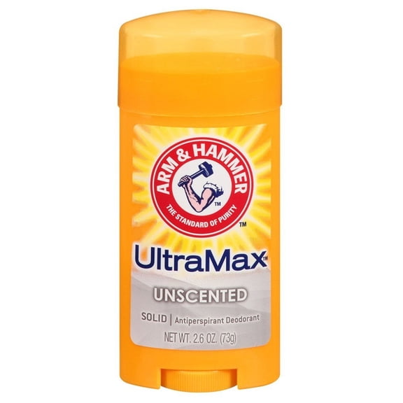 Arm & Hammer Deodorant 2.6Oz Solid Ultra Max Unscented (2 Pack)