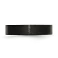 thumbnail image 3 of Auriga Fine Jewelry Stainless Steel Brushed Black IP-plated 5 mm Flat Band for Women Size 13, 3 of 7