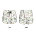 thumbnail image 3 of Gukieu Aerial Flora Print Women's Sports Shorts with Drawstring Elastic Waistband for Running, Yoga, Fitness-Medium, 3 of 7